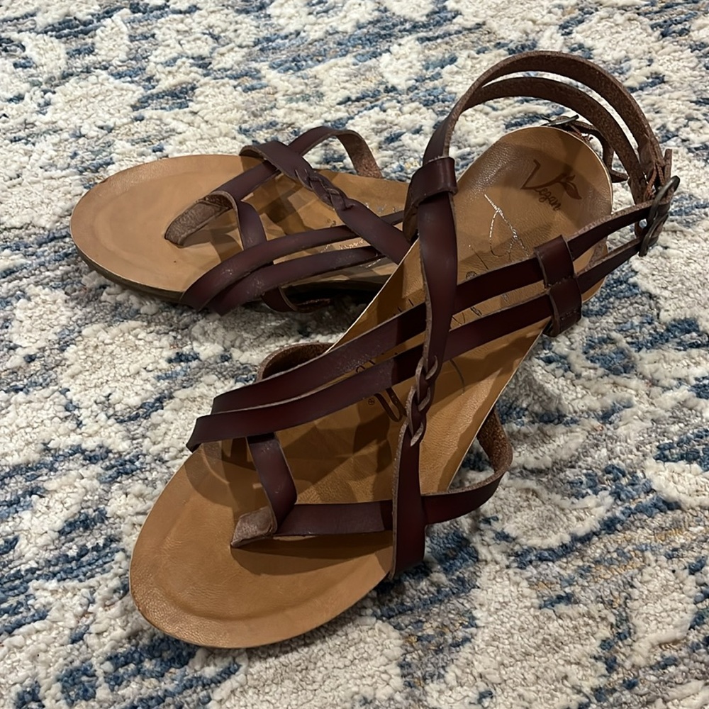 Women's Blowfish Gineh Brown Strappy Sandals - Picture 6 of 7
